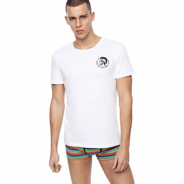 DIESEL CREW NECK FLEXIBLE T-SHIRT | WHITE